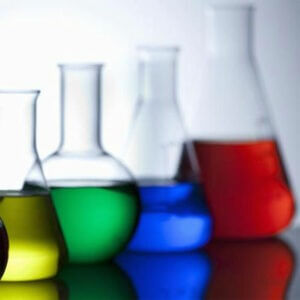 A photo of chemistry beakers